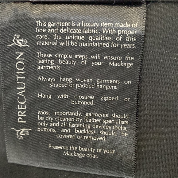 Mackage spring/fall jacket.  Size medium, colour black - Picture 8 of 8